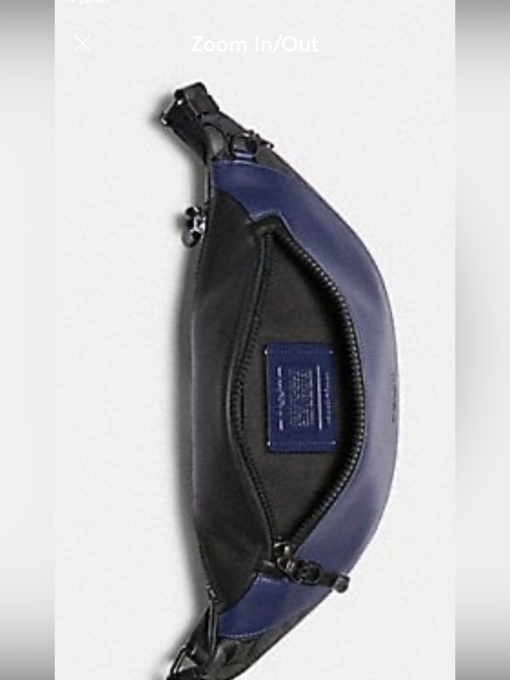 NWT Large Coach Warren Colorblock Leather and Signature Canvas Belt Bag - Picture 15 of 16